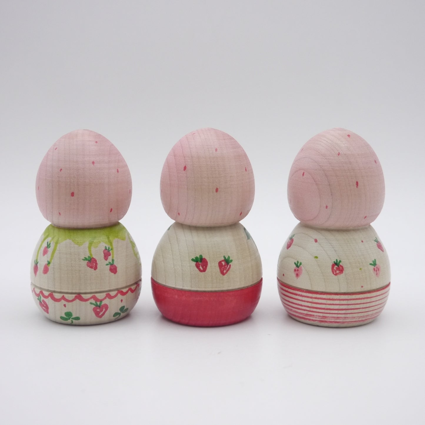 Kokeshi doll by Izumi Tayama Strawberry
