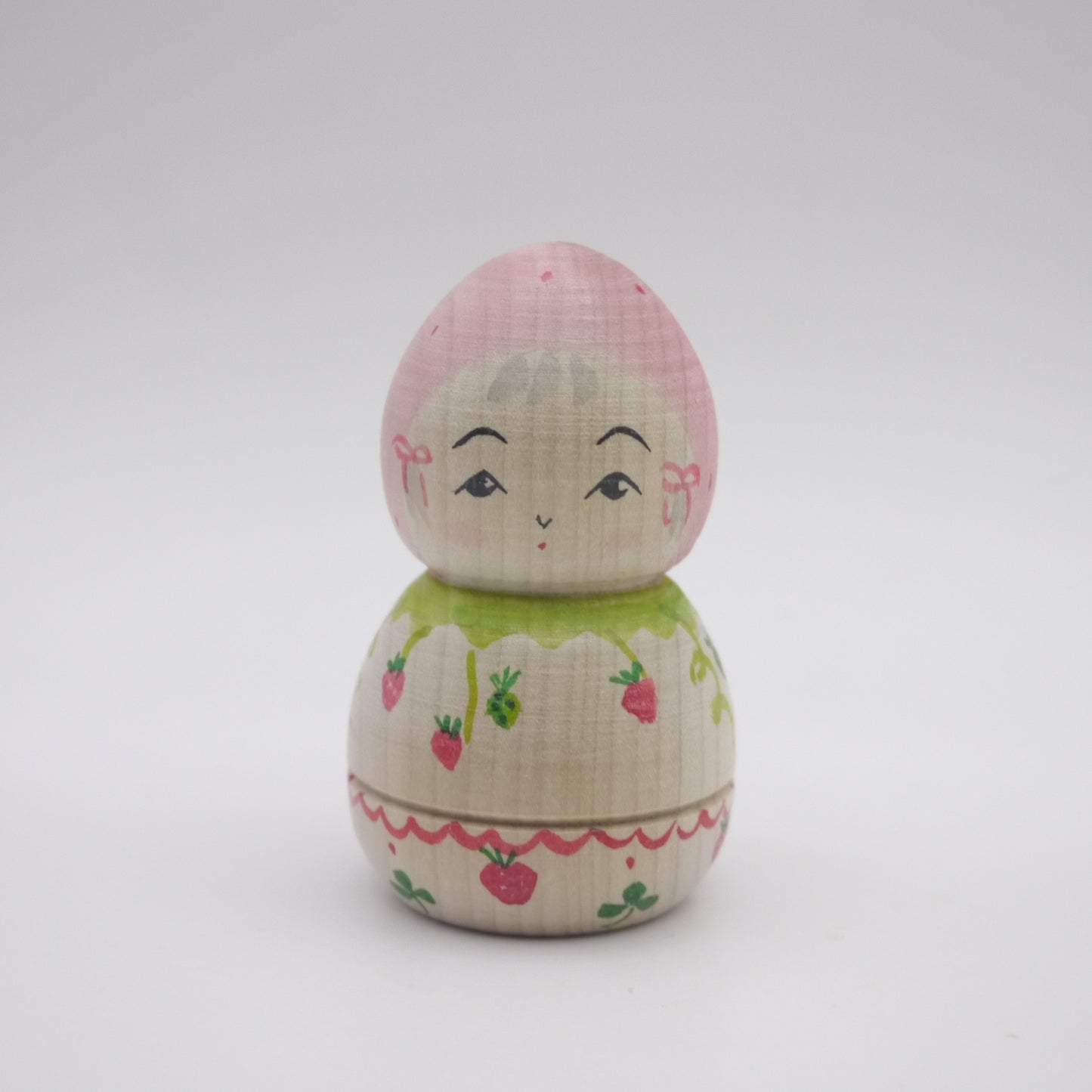 Kokeshi doll by Izumi Tayama Strawberry