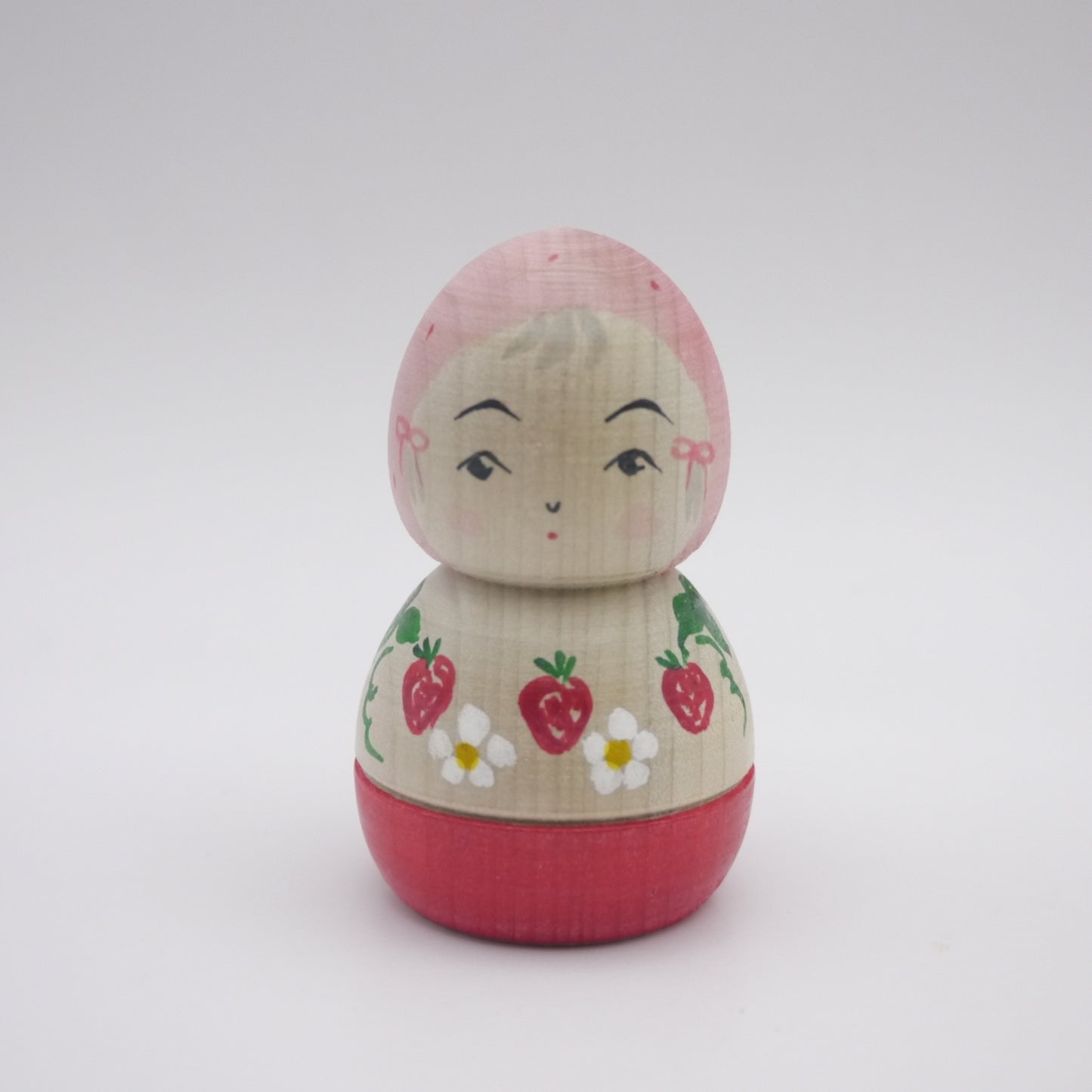 Kokeshi doll by Izumi Tayama Strawberry