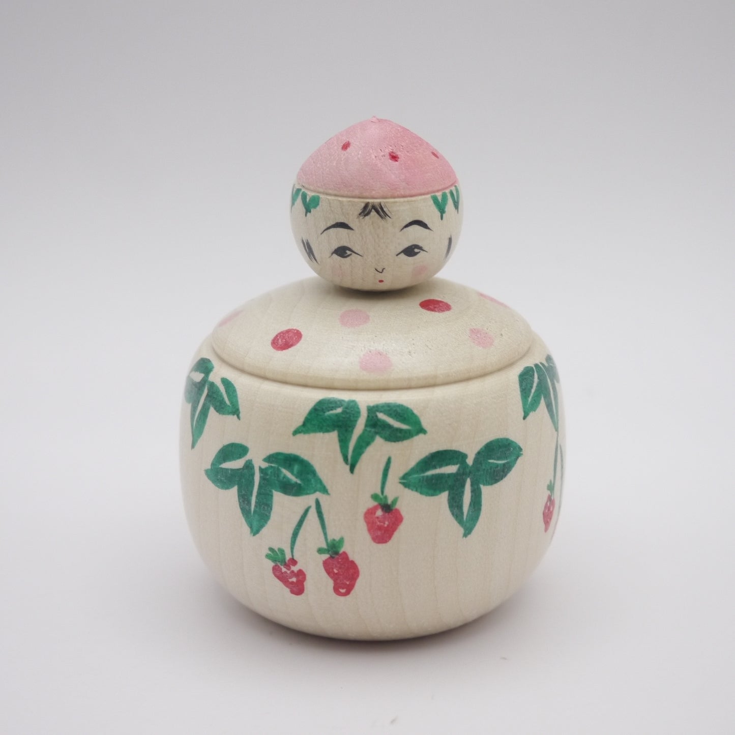 Kokeshi doll by Izumi Tayama Strawberry