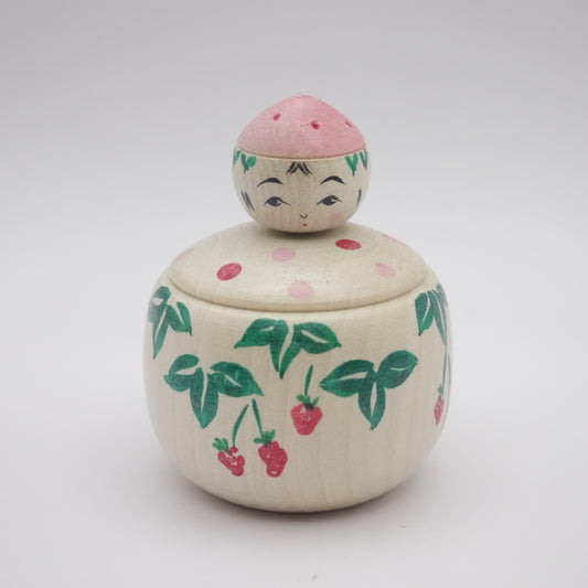 Kokeshi doll by Izumi Tayama Strawberry