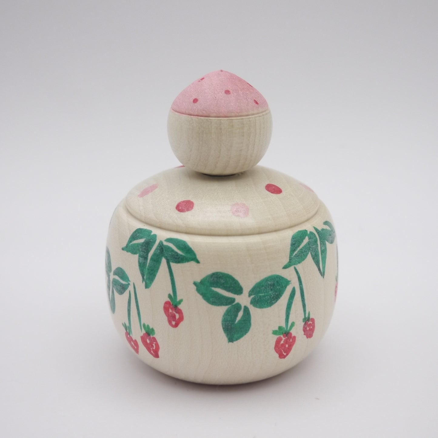 Kokeshi doll by Izumi Tayama Strawberry