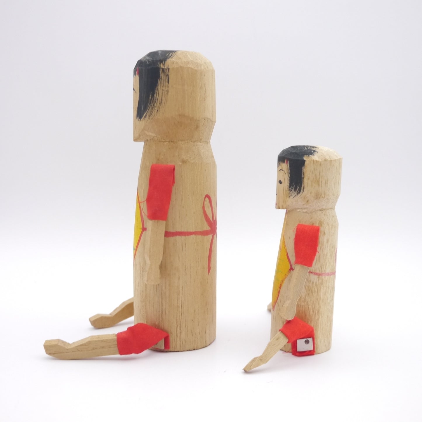 Vintage Wooden Doll Kokeshi Folk Craft Okinjo-Ningyo