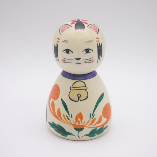 Kokeshi doll by Katsunori Yoshida Cat
