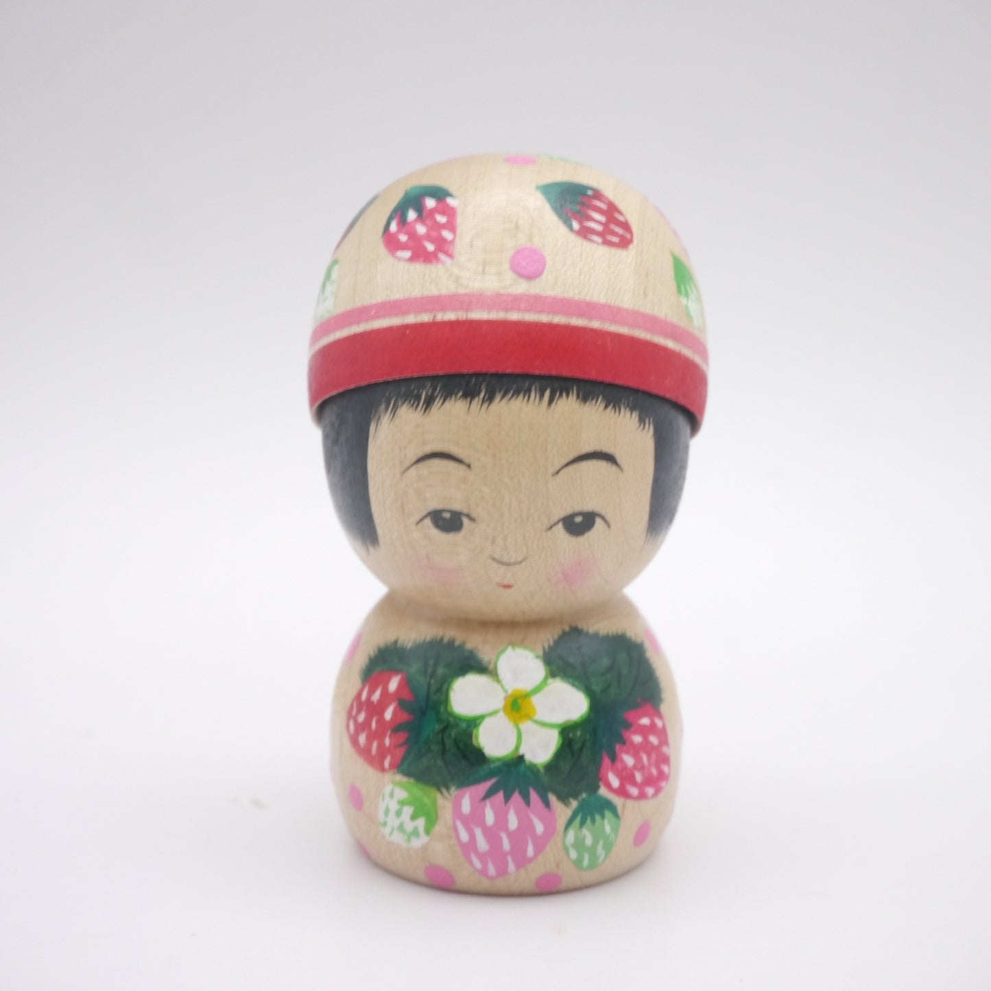 Kokeshi doll by Kikuhiro Shida Strawberry