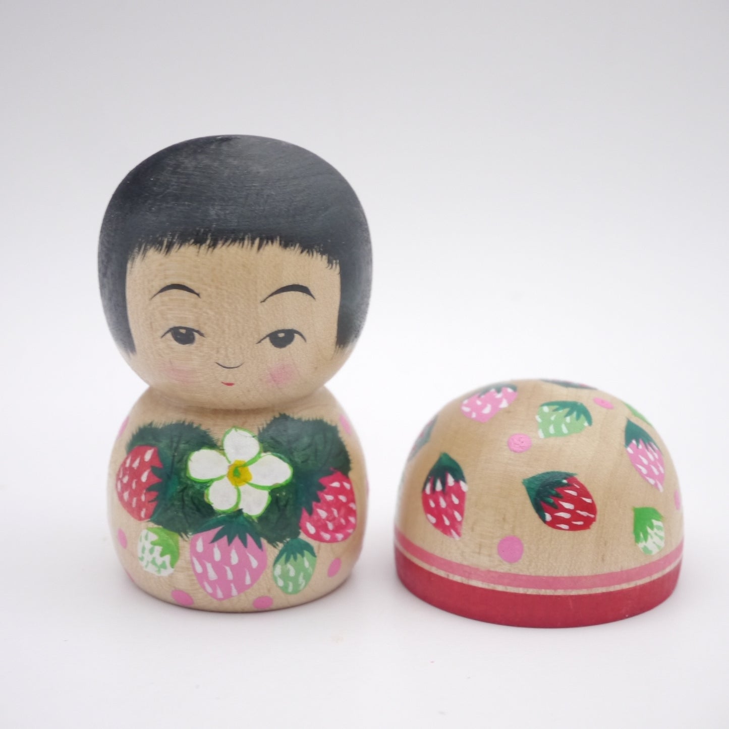 Kokeshi doll by Kikuhiro Shida Strawberry