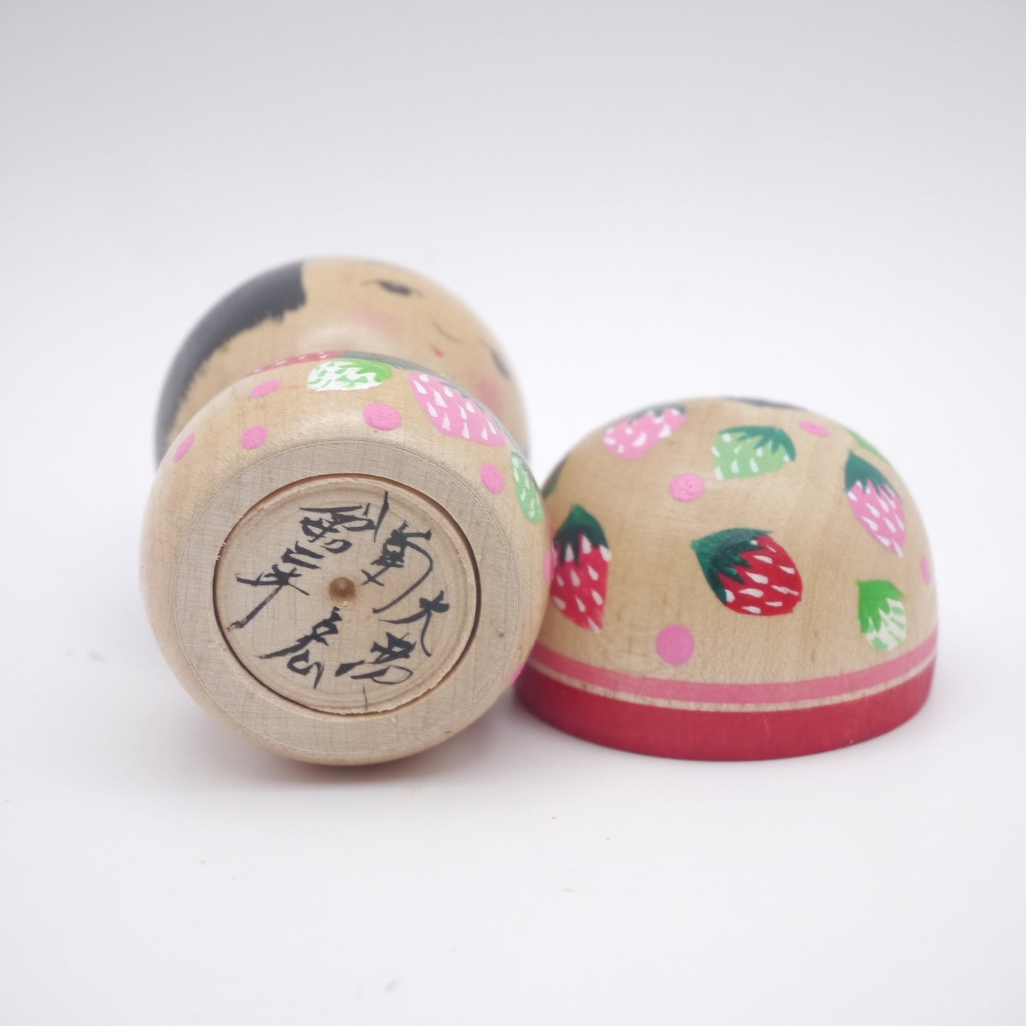Kokeshi doll by Kikuhiro Shida Strawberry