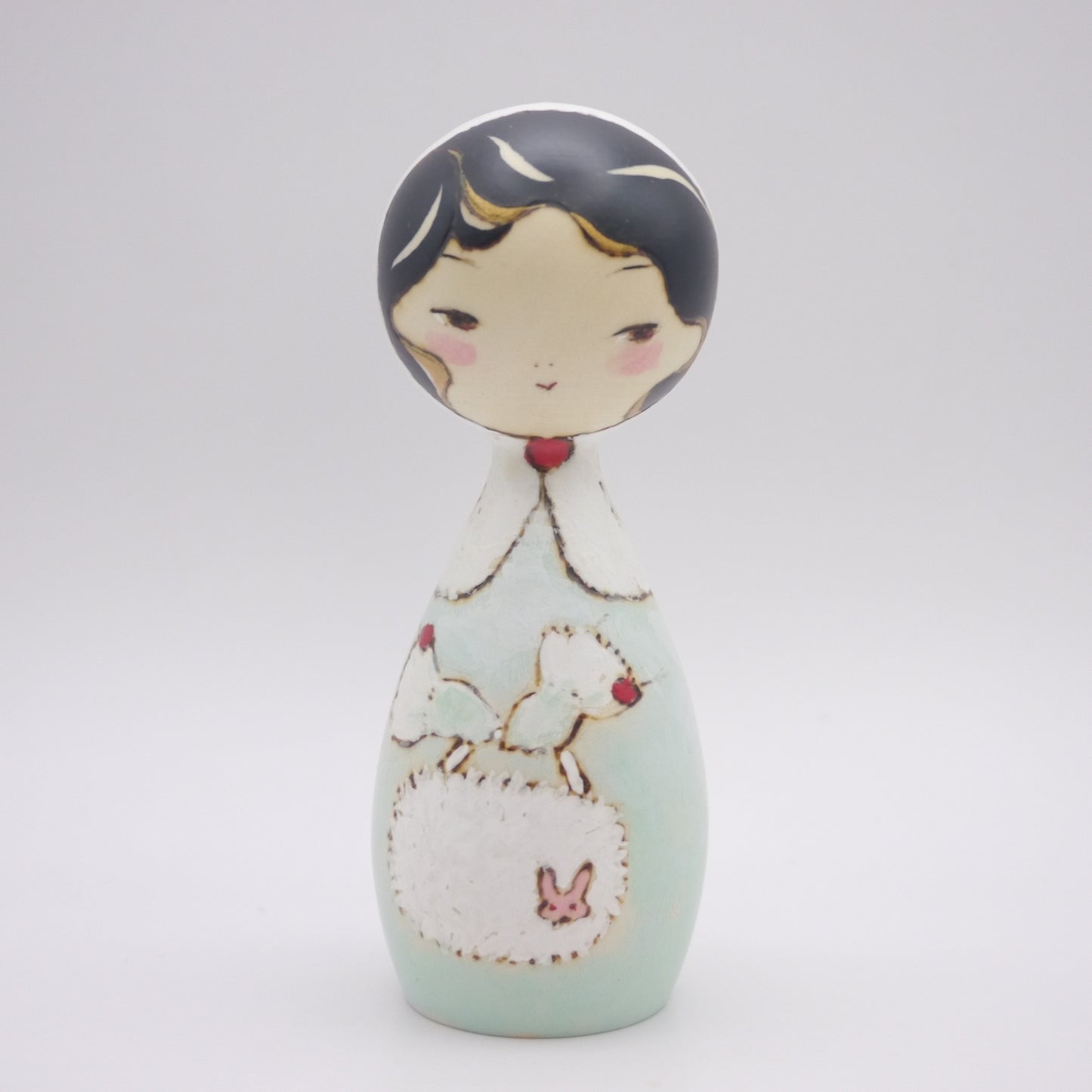 Kokeshi doll by Izumi Oki "おでかけ"