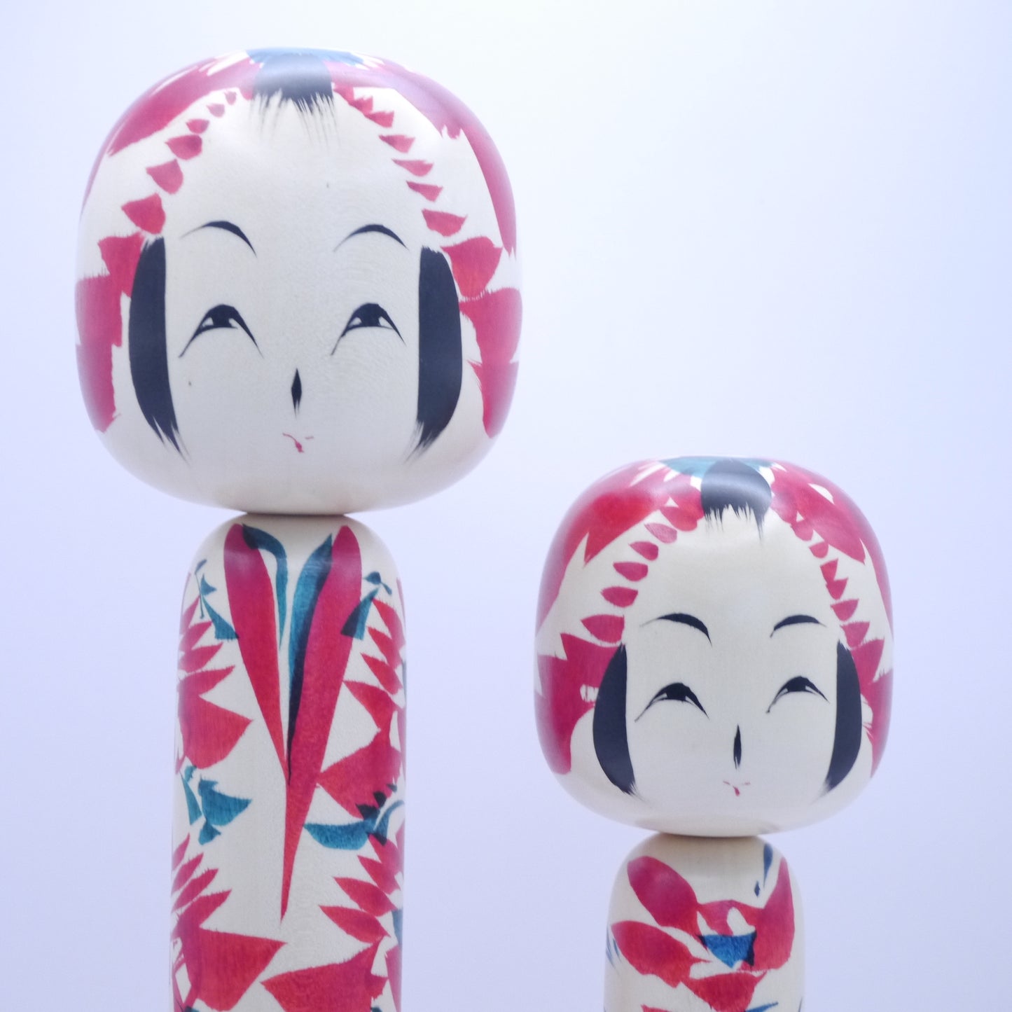 Kokeshi dolls by Yasuhiro Sato Set of 2