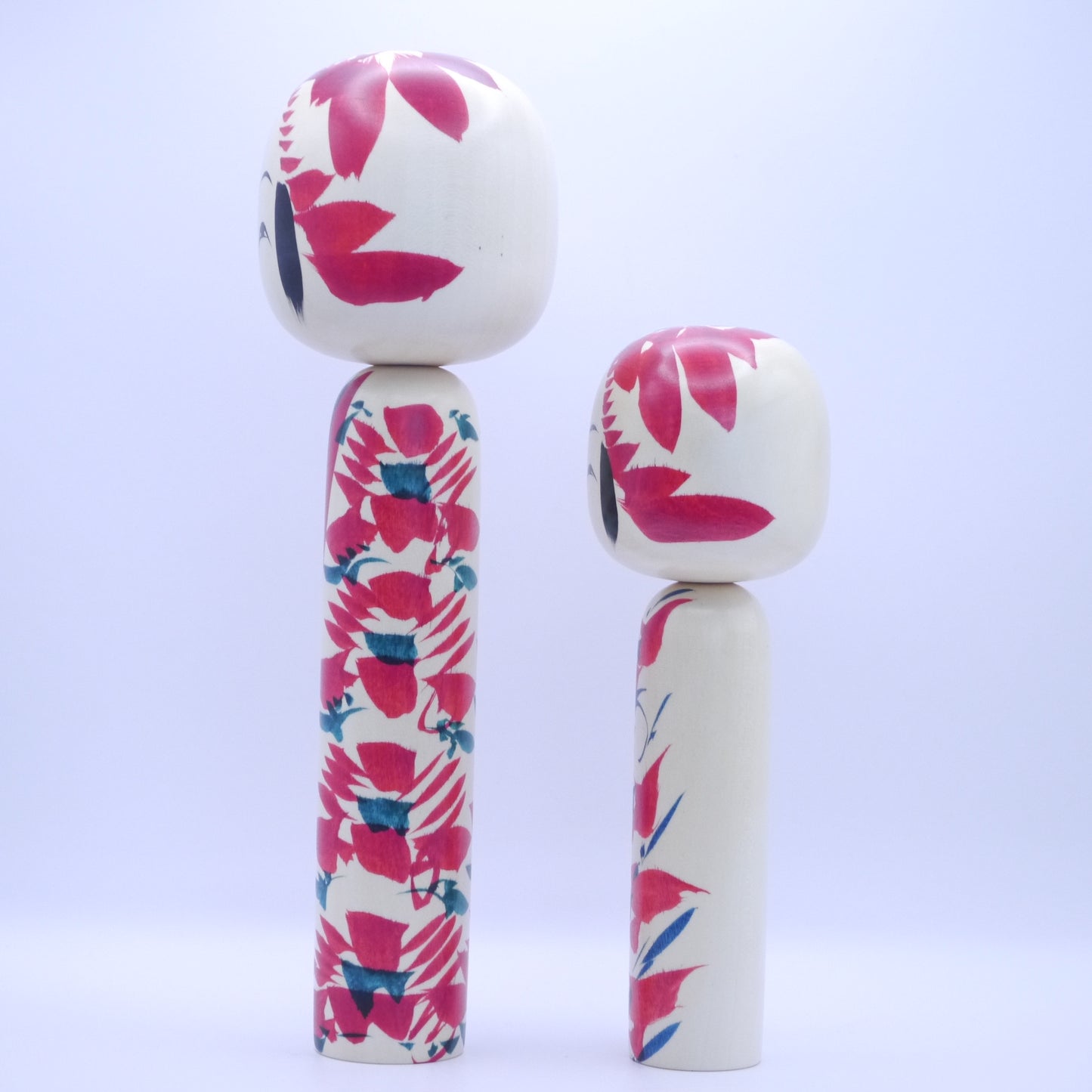 Kokeshi dolls by Yasuhiro Sato Set of 2