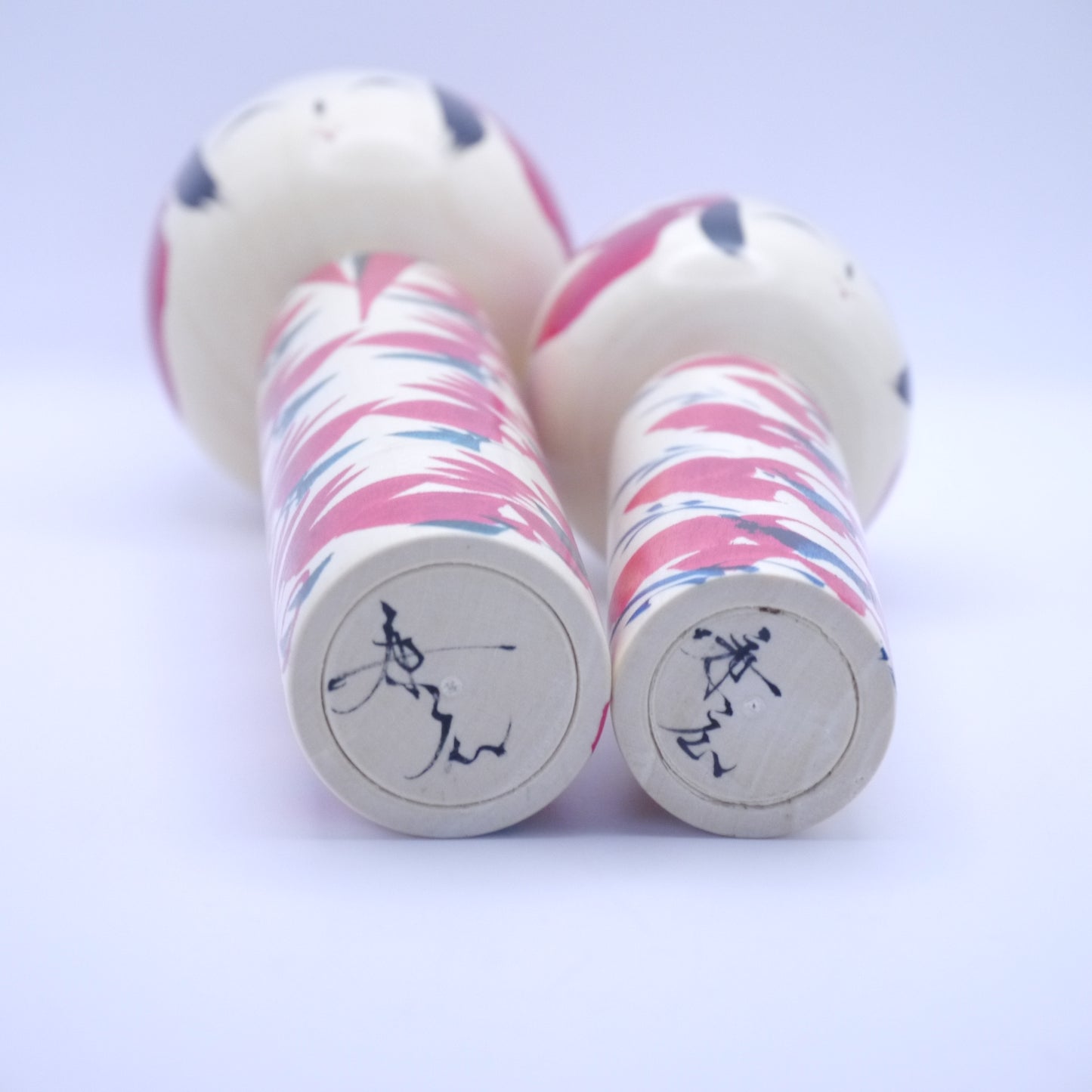 Kokeshi dolls by Yasuhiro Sato Set of 2