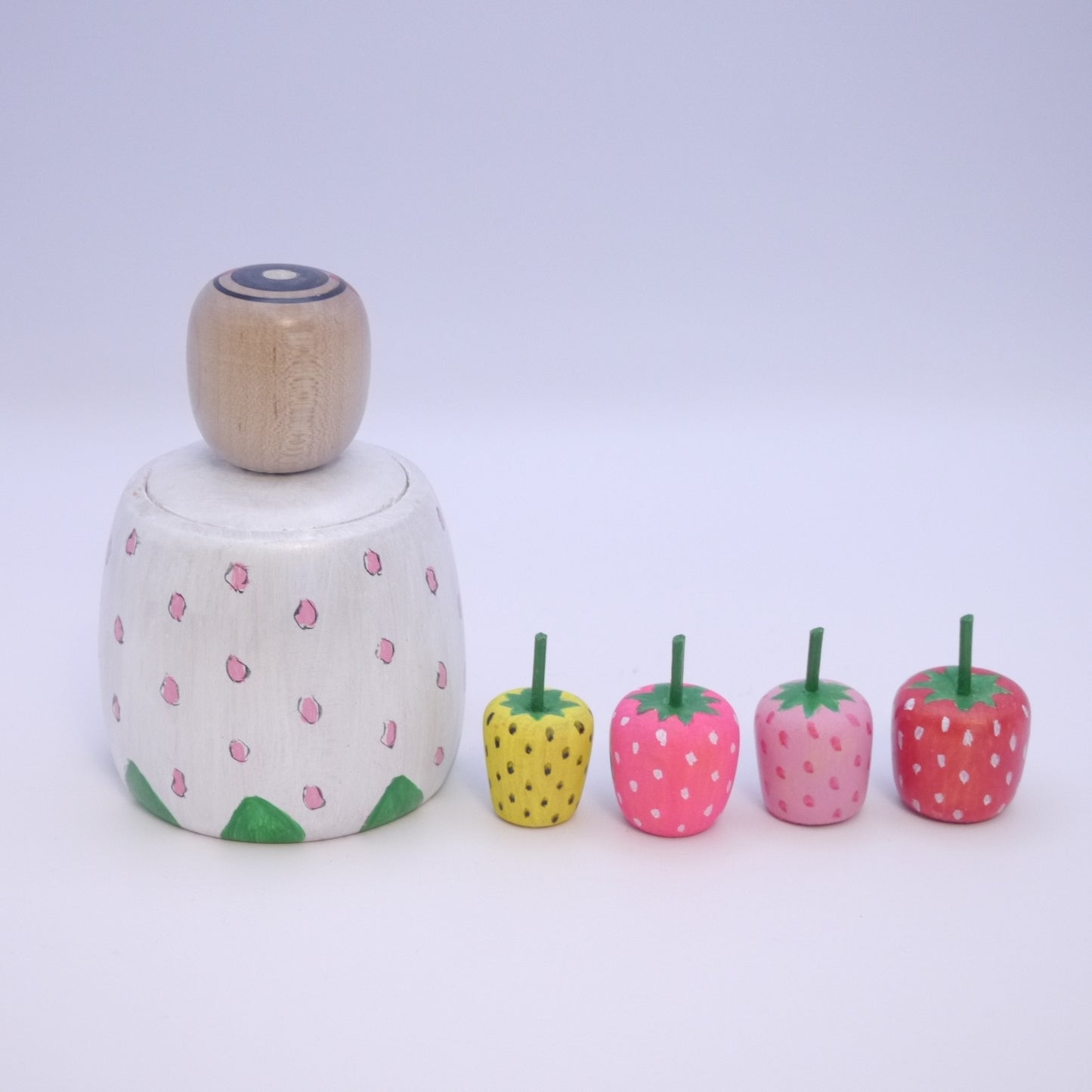 Kokeshi doll by Toshihiko Nishiyama Strawberry