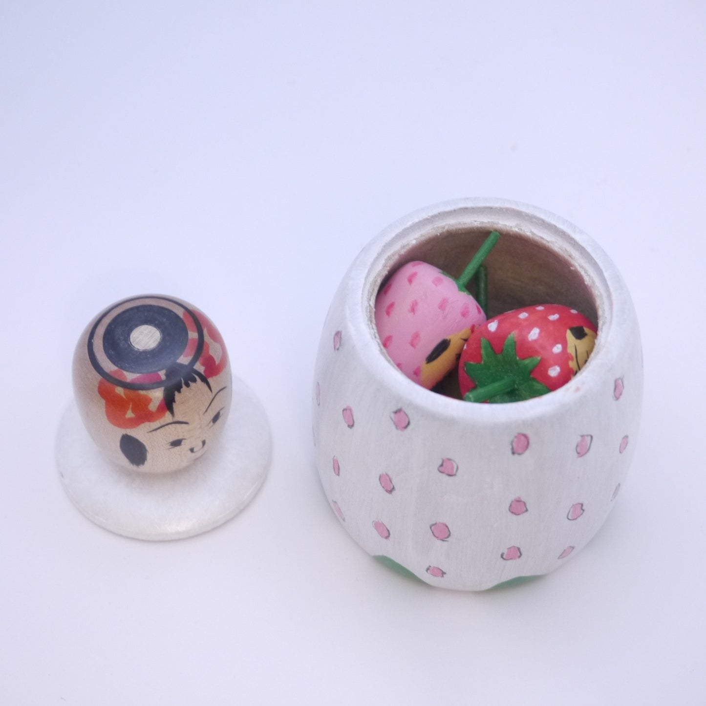 Kokeshi doll by Toshihiko Nishiyama Strawberry