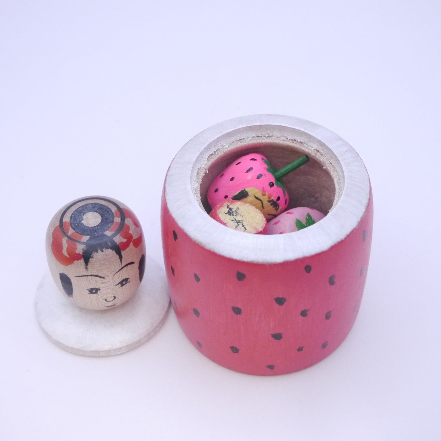 Kokeshi doll by Toshihiko Nishiyama Strawberry
