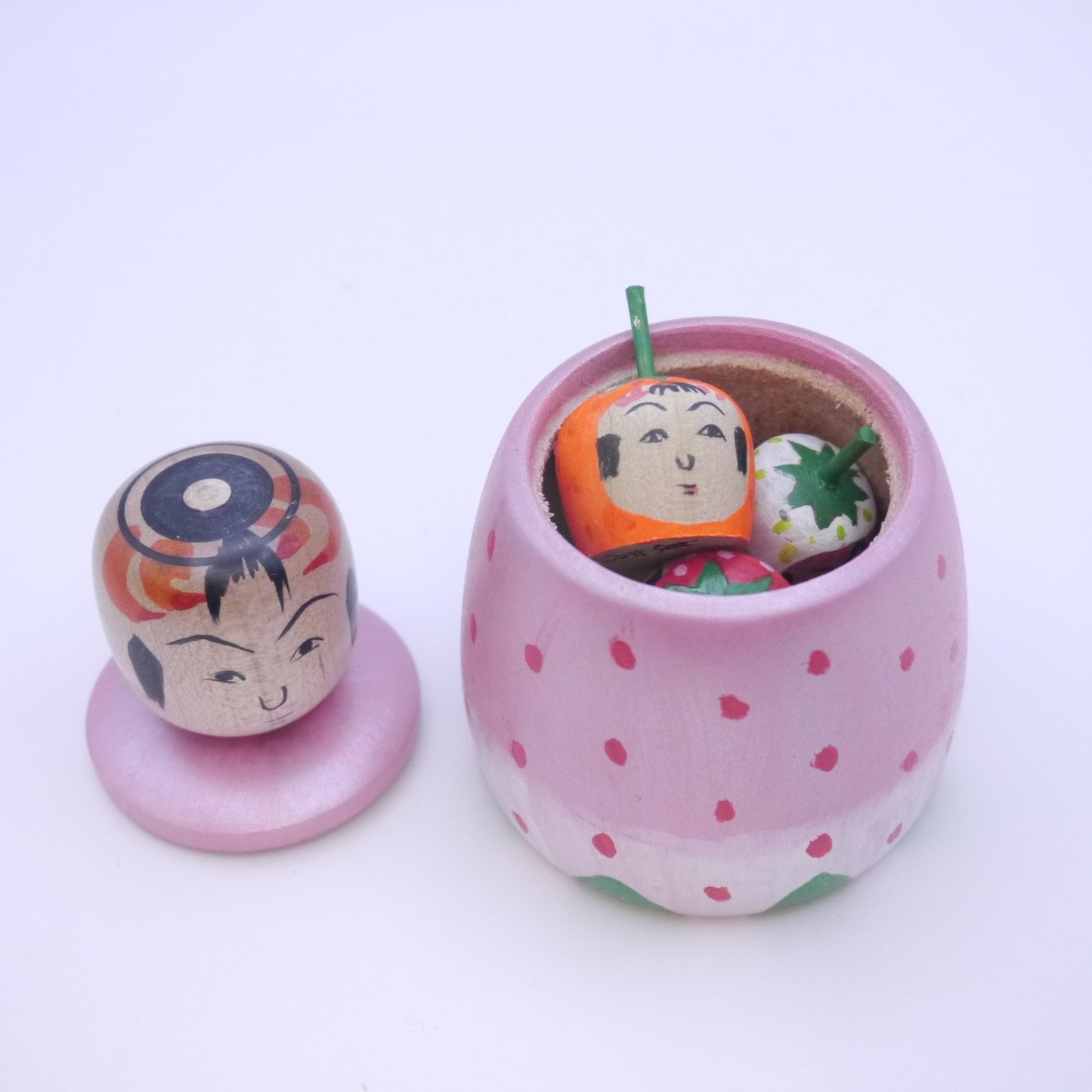 Kokeshi doll by Toshihiko Nishiyama Strawberry