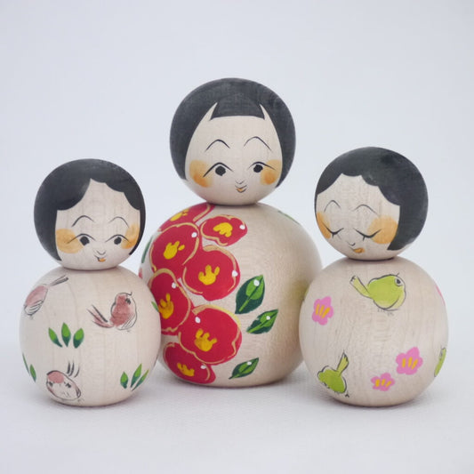 Kawaii Kokeshi dolls by Shida Family
