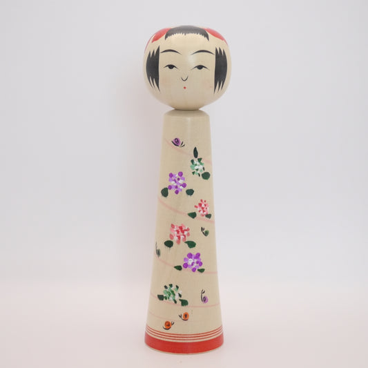 16cm Kokeshi doll by Yoshinobu Kakizawa Reversible