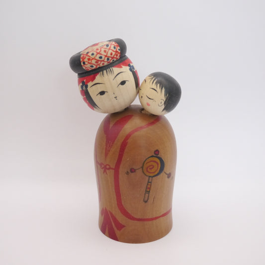 13cm Kokeshi doll by Mayumi Niiyama Babysitting