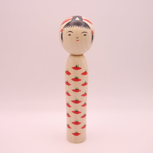 16cm Kokeshi Doll by Sachiko Saito