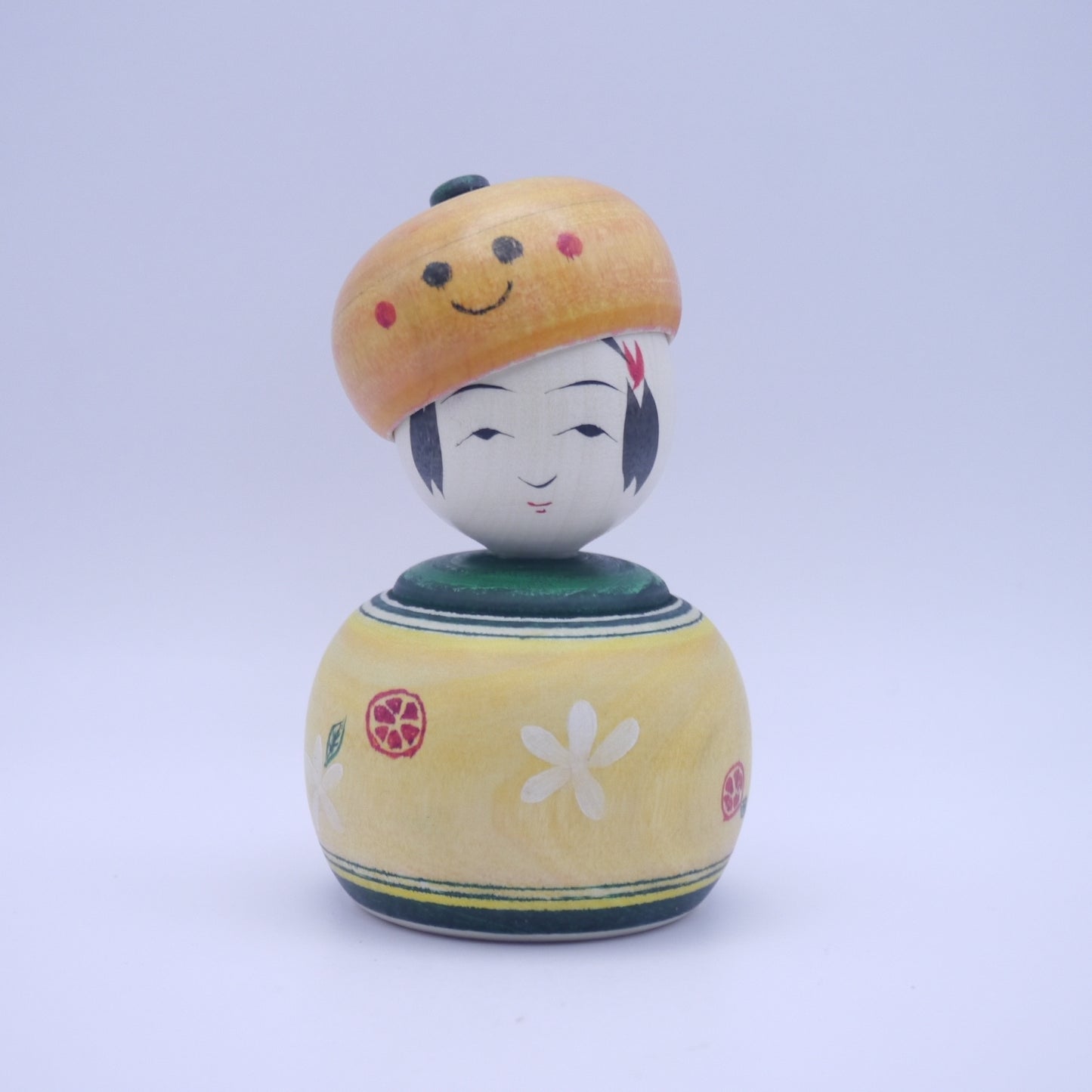 10cm Kokeshi doll by Hideaki Onuma Mikan-chan