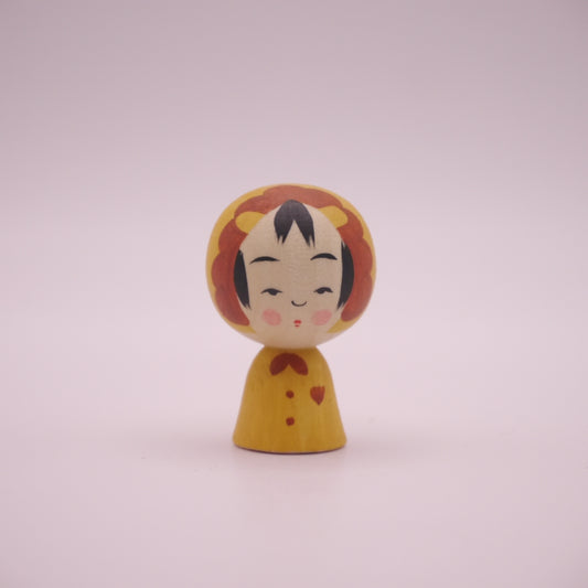 4cm Kokeshi Doll by Akira Suzuki Lion