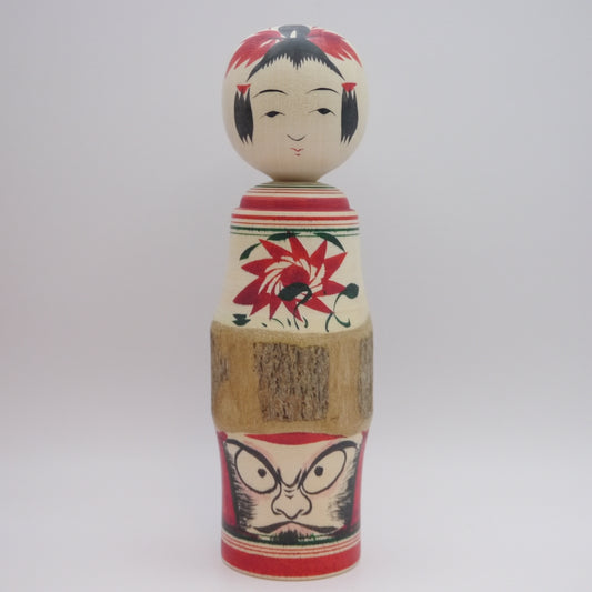 16cm Kokeshi doll by Hideaki Onuma Daruma