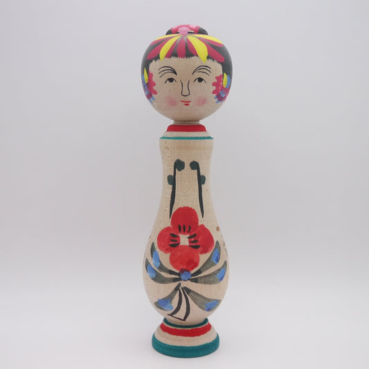 18cm Kokeshi doll by Kenzo Hasegawa