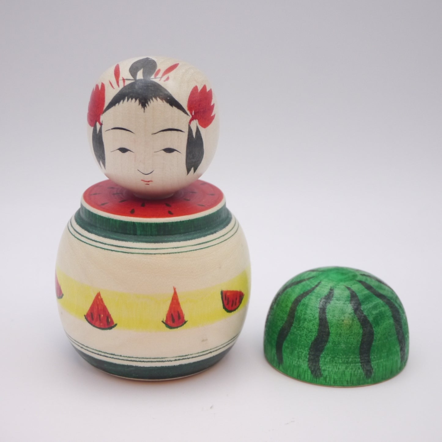 Kokeshi doll by Hideaki Onuma Watermelon