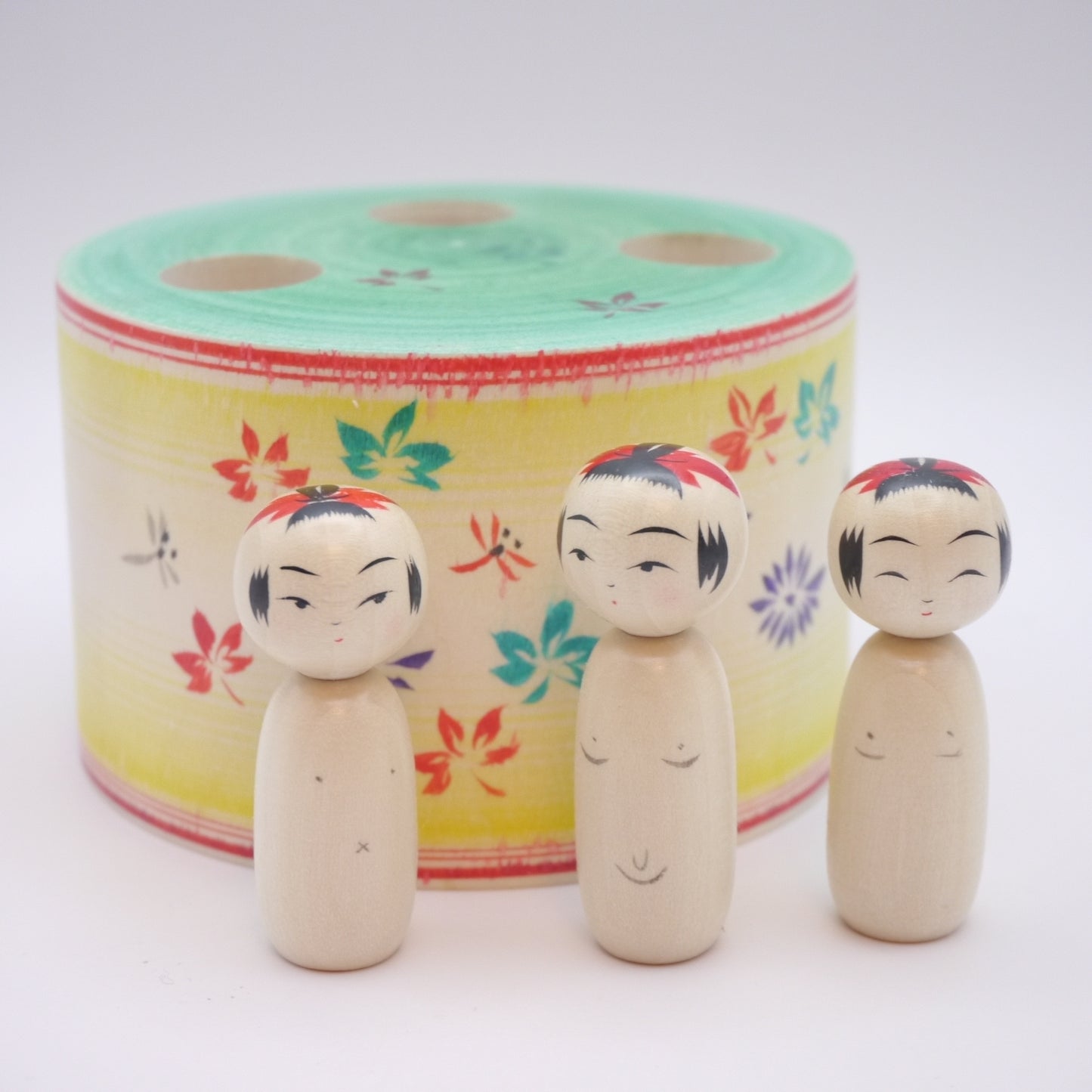 Kokeshi doll by Yoshinobu Kakizawa Fall Onsen Set