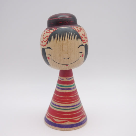 Kawaii Kokeshi doll by Kunitoshi Abe Smile Back