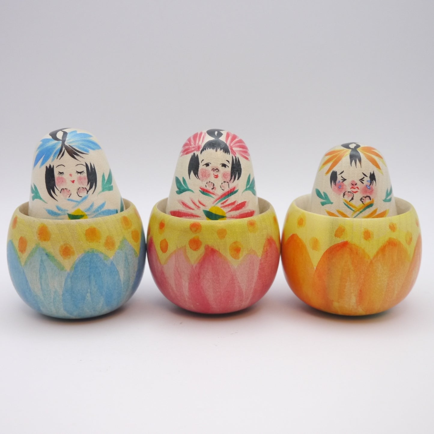 Kokeshi doll by Kaori Tanabe Blue