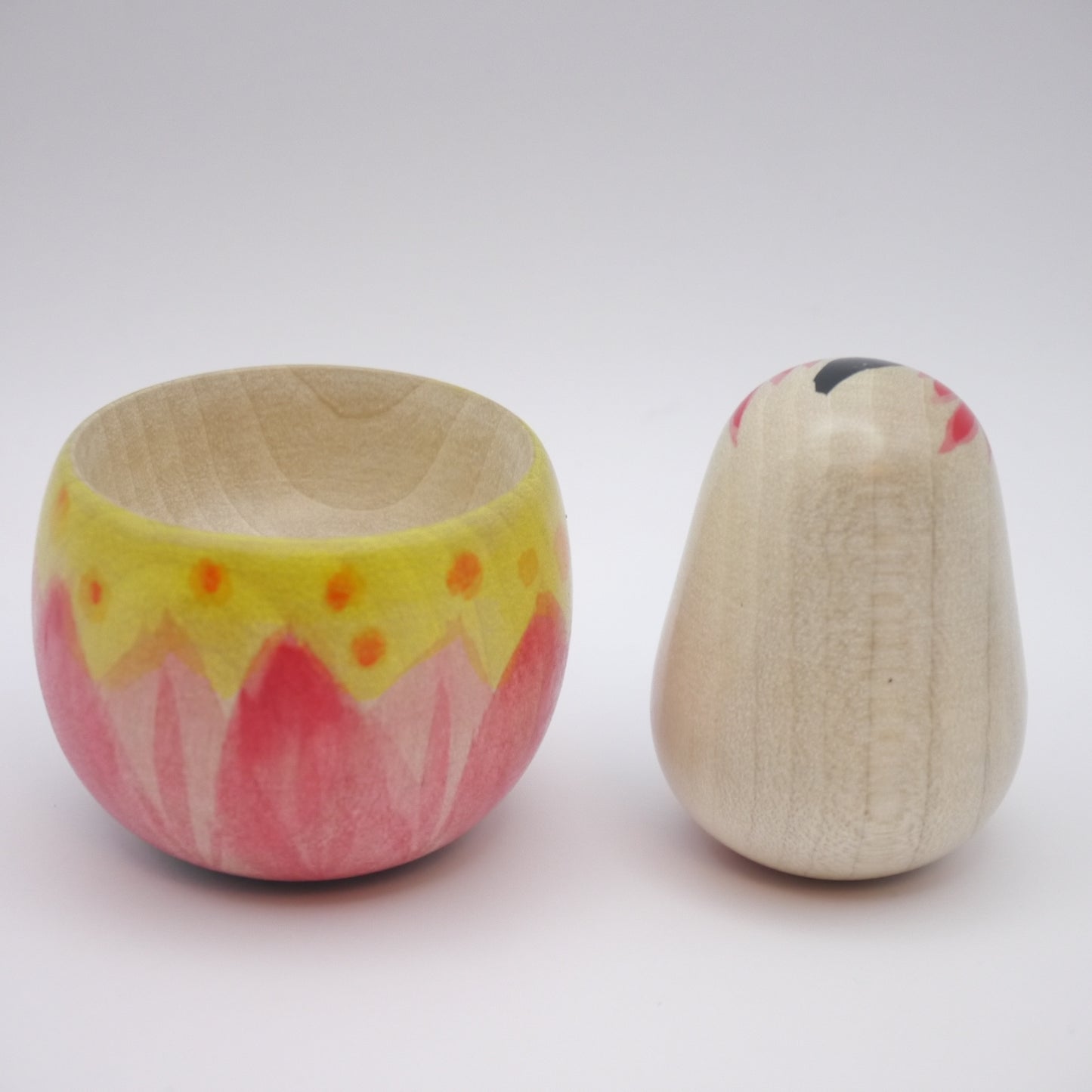 Kokeshi doll by Kaori Tanabe Pink