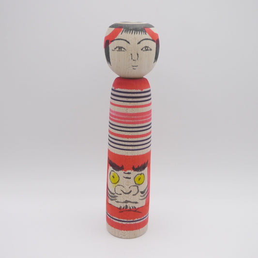 Kokeshi doll by Kojun Ota Daruma Face