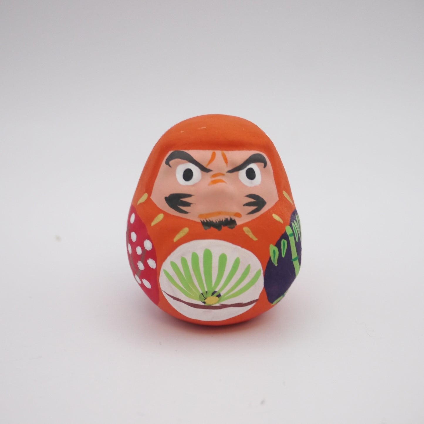 Japanese Folk Toy Clay Doll Tiny Daruma