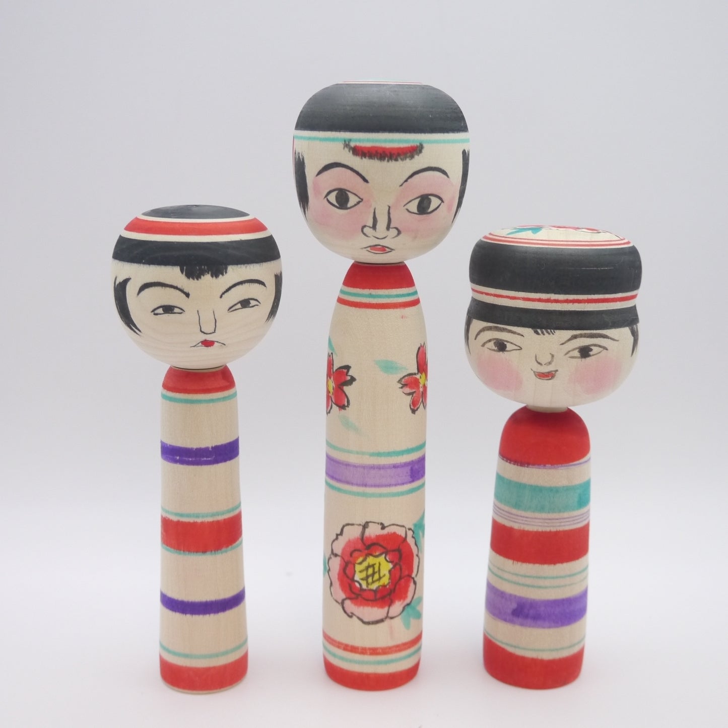 Kokeshi doll by Yoichi Arakawa Set of 3