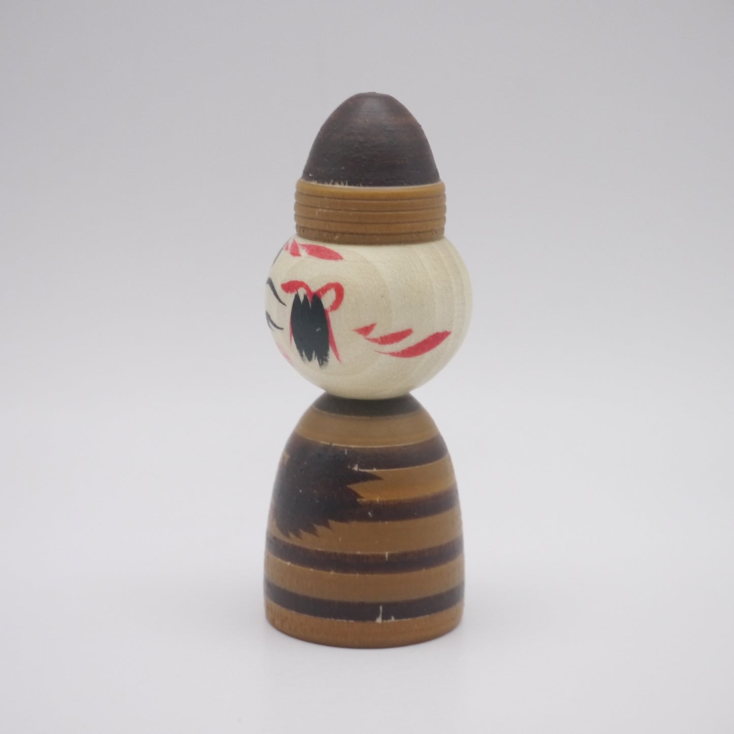 Kawaii Kokeshi doll by Teruyuki Hiraga Chestnut