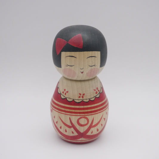 Kawaii Kokeshi doll by Naoko Honma Red Ribbon