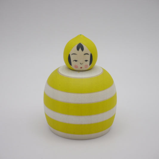 Kawaii Kokeshi doll by Akira Suzuki Lemon Cake