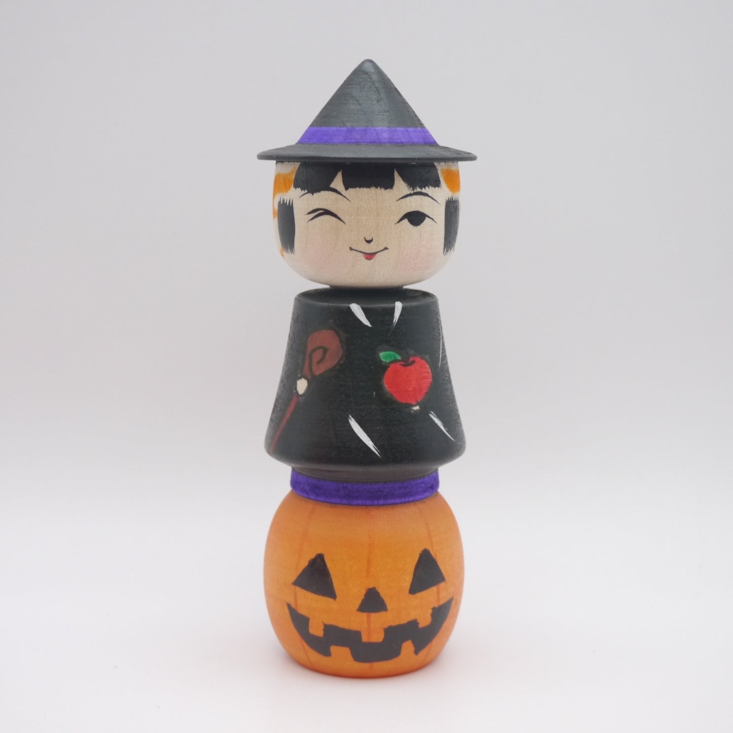 Kokeshi doll by Masafumi Abo Halloween Witch