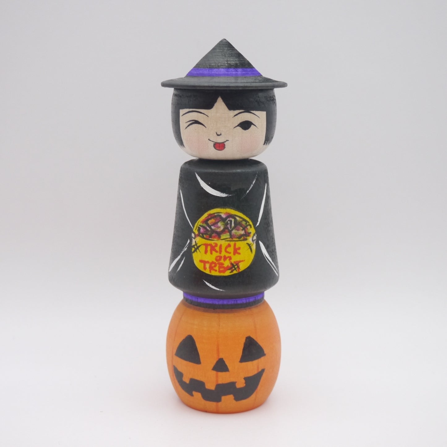 Kokeshi doll by Masafumi Abo Halloween Witch