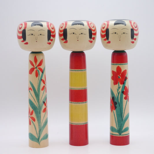 Kokeshi dolls by Toru Watanabe Set of 3