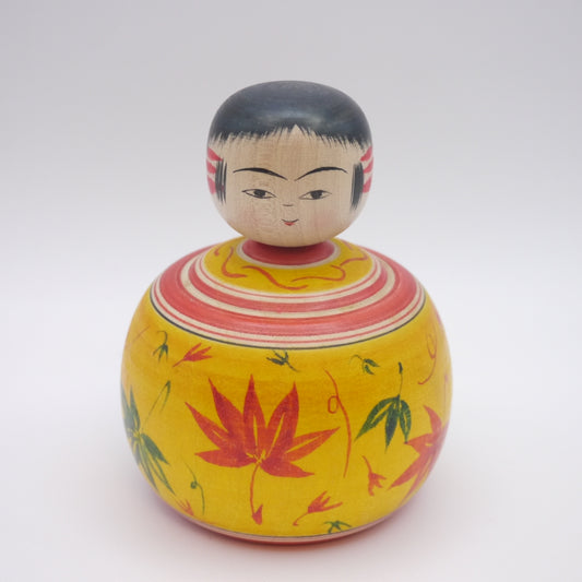 Kokeshi doll by Ryoko Sato Yellow Maple Ejiko