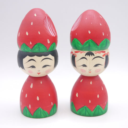 Kokeshi doll by Teruyuki Hiraga Strawberry