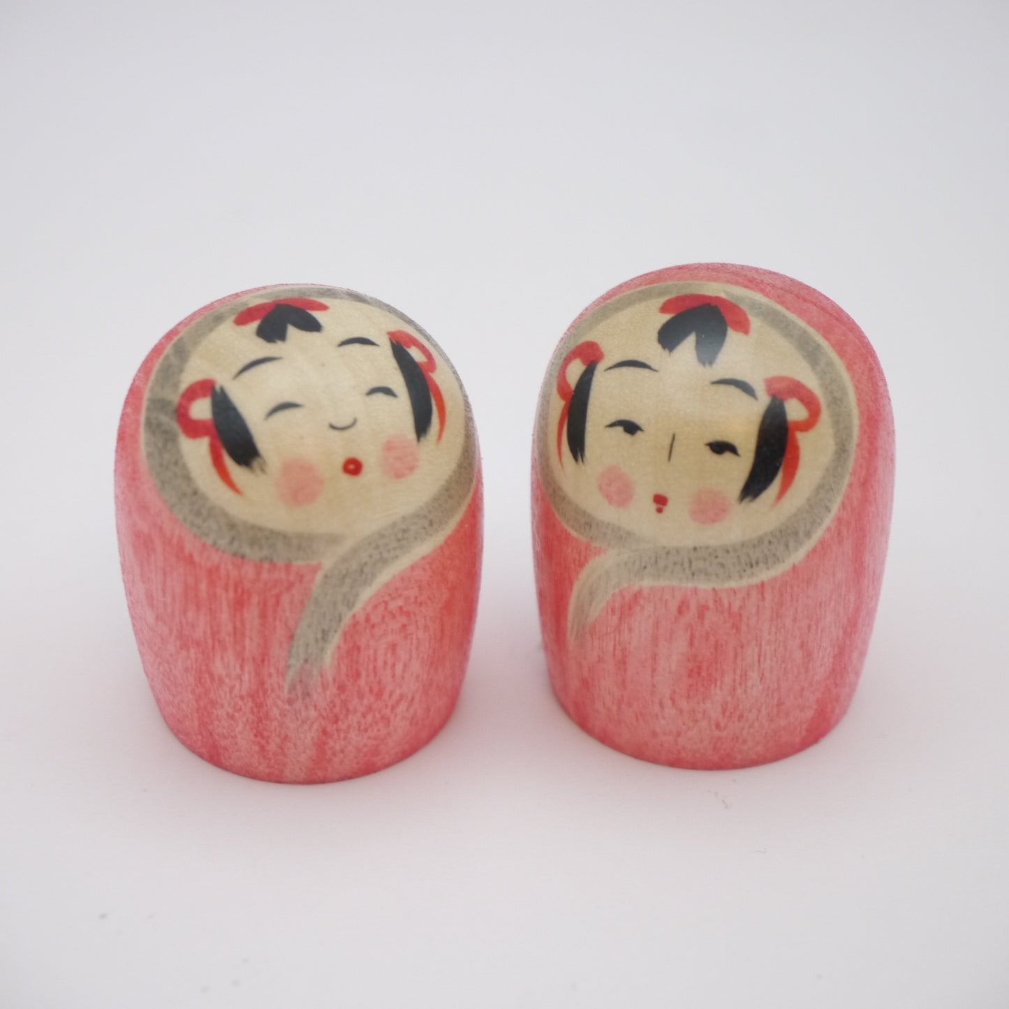 Kokeshi doll by Akira Suzuki Pink