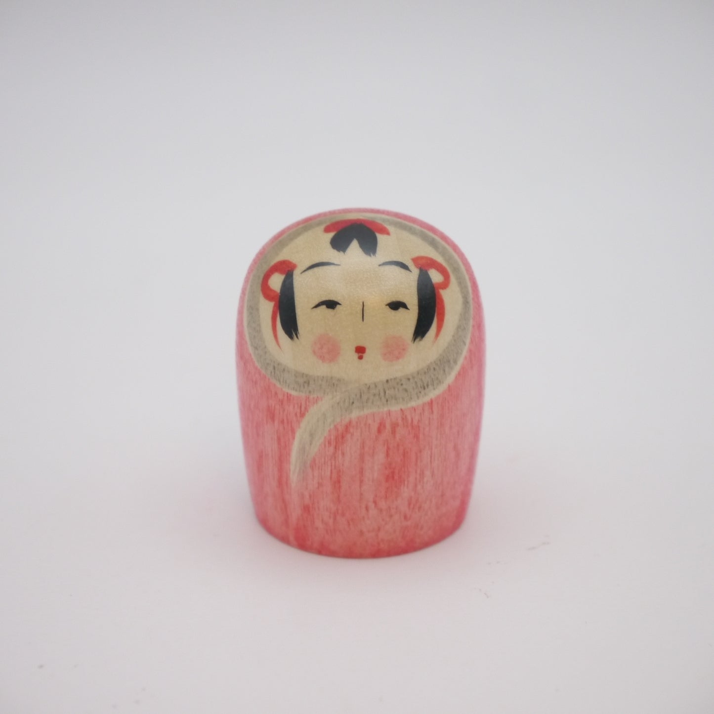 Kokeshi doll by Akira Suzuki Pink