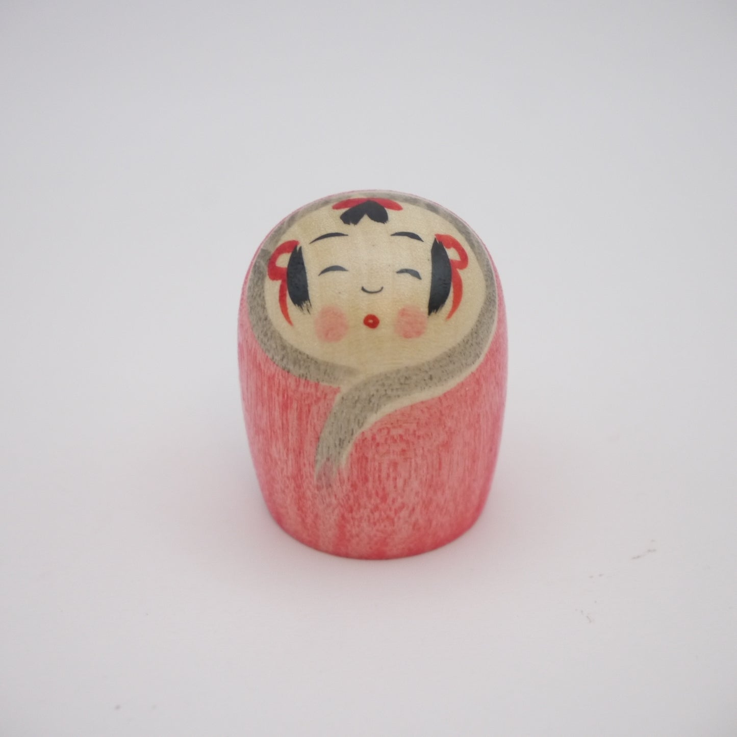 Kokeshi doll by Akira Suzuki Pink