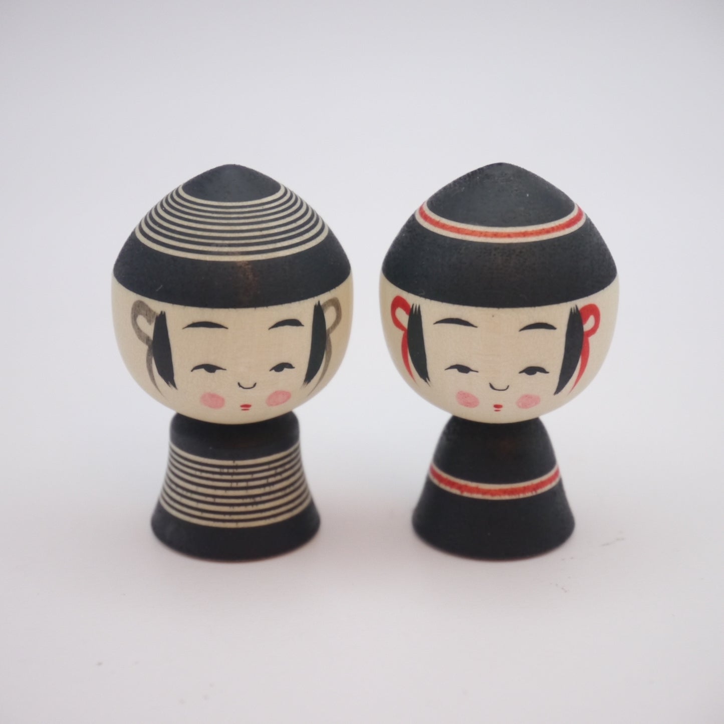 Kokeshi doll by Akira Suzuki Black Hat