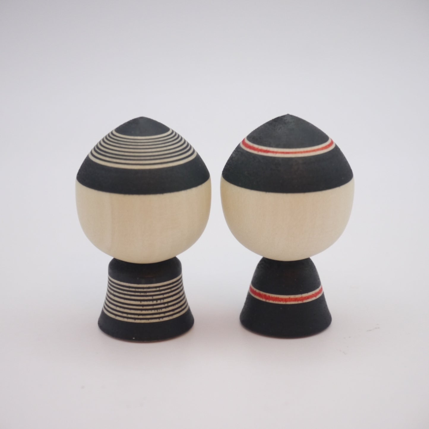 Kokeshi doll by Akira Suzuki Black Hat