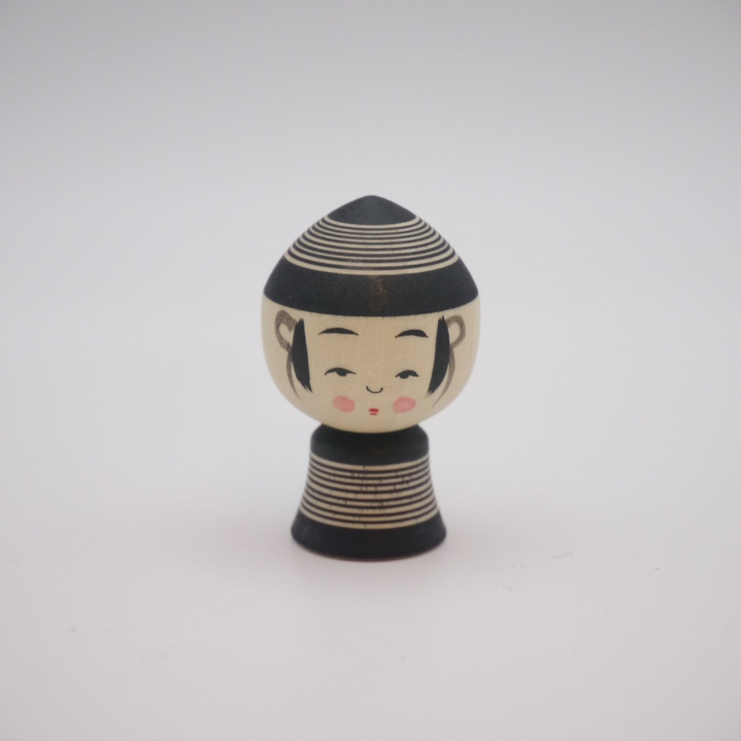 Kokeshi doll by Akira Suzuki Black Hat