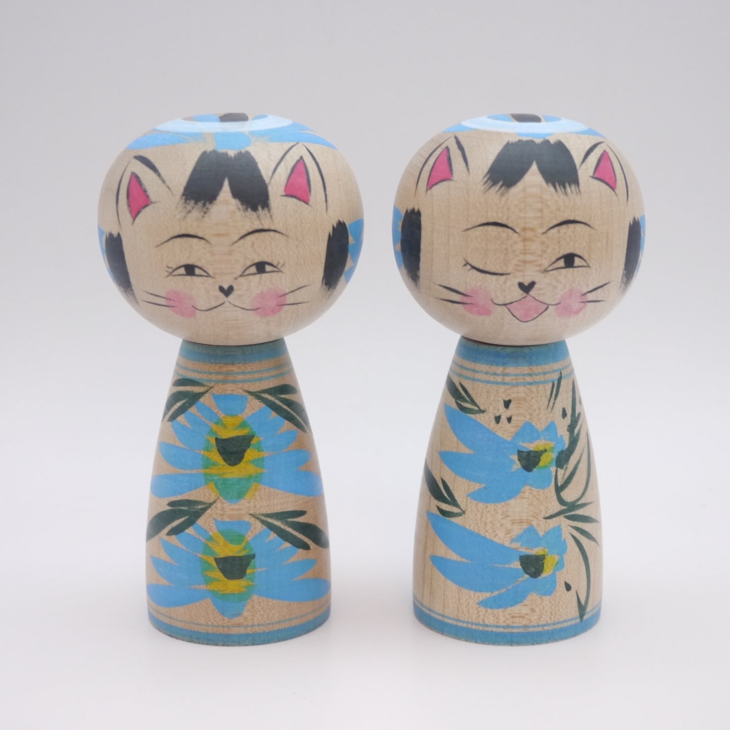 Kokeshi doll by Naomi Umeki Angel Cat